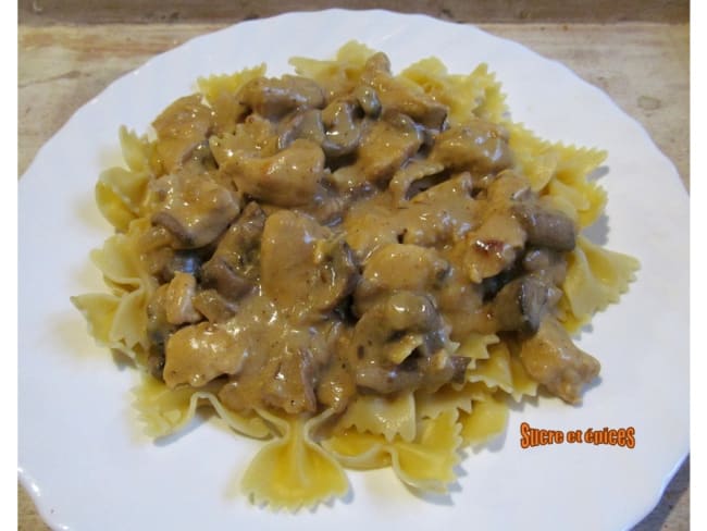 Poulet Stroganoff