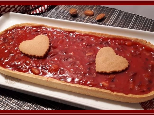 Tartelettes aux amandes et pralines roses