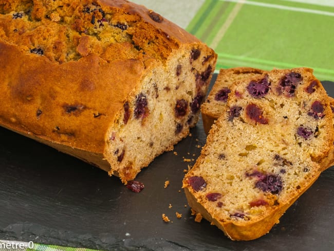 Gâteau du matin mûres cranberries