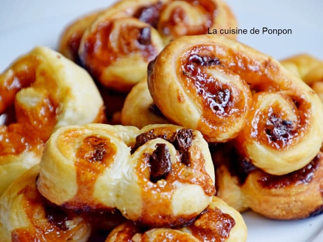 Palmier au caramel beurre salé et chunks pour le goûter