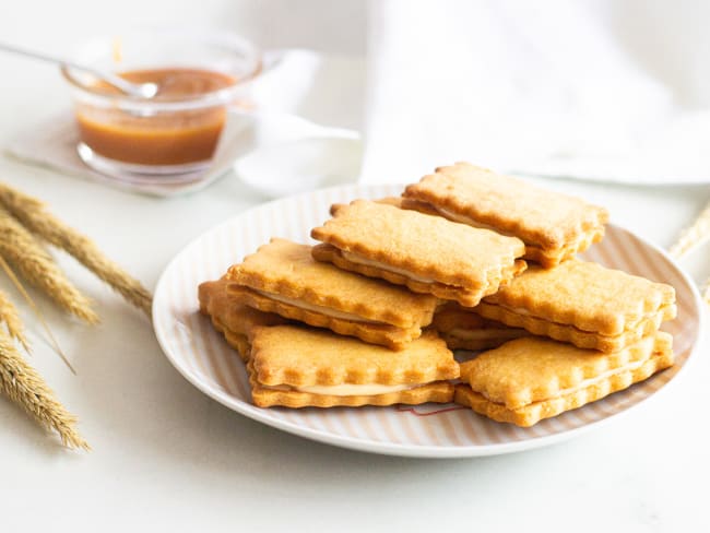 Sablés fourrés au caramel au beurre salé