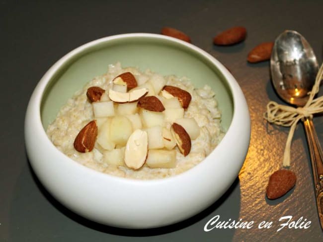 Porridge à la poire