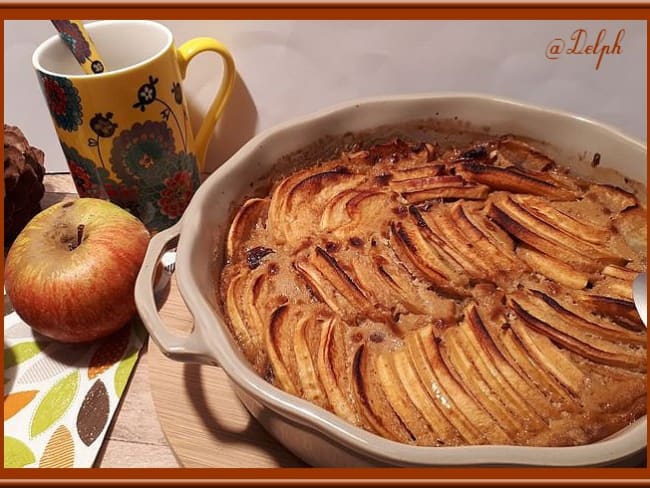 Gratin de pommes et raisins secs