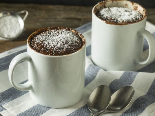 Mug cake au chocolat sans oeufs - Dessert