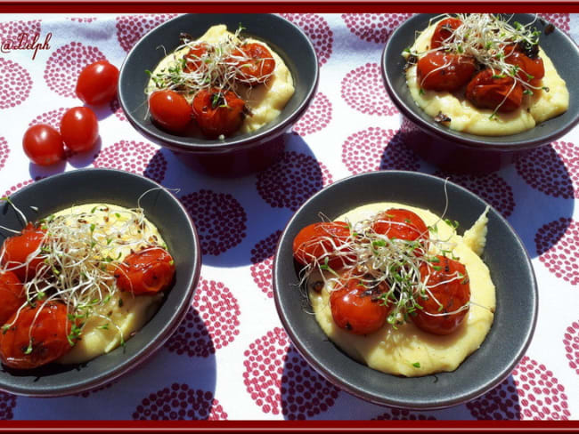 Polenta aux tomates cerises