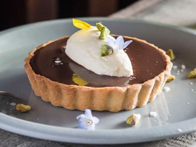 Mini-tartelettes au chocolat et crème