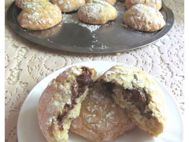 Biscuits craquelés au Nutella