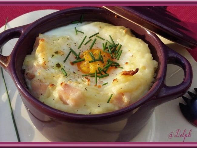 Oeufs cocotte en purée