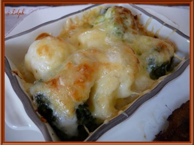 Gratin de chou-fleur et brocolis