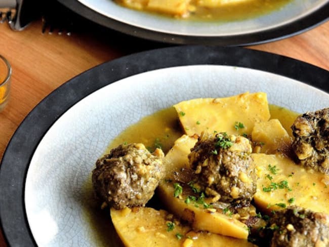 Boulettes de bœuf au citron et au céleri de Yotam Ottolenghi