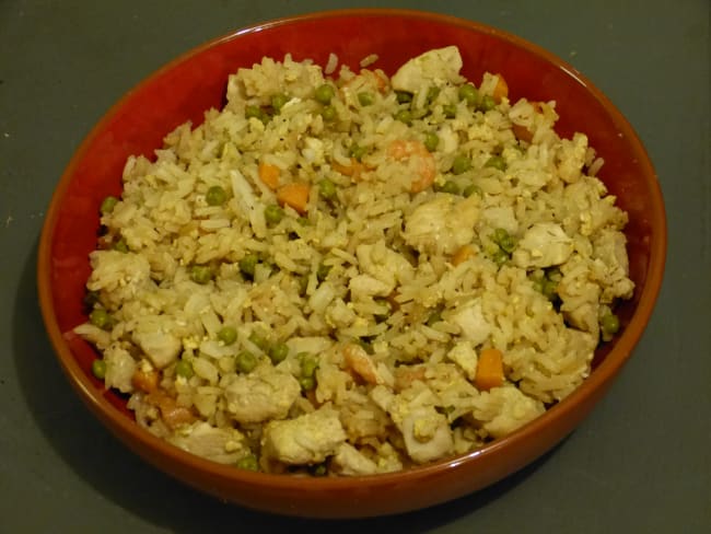 Riz cantonais au poulet