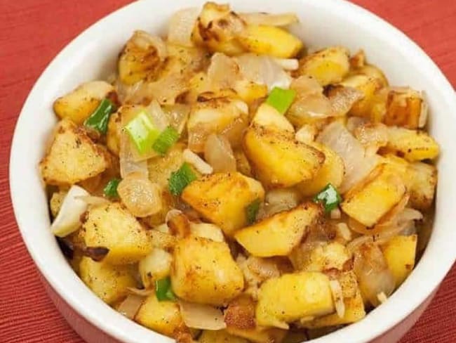 Pommes de terre sautées avec oignon