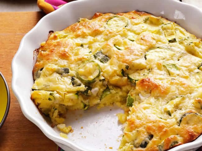 Courgettes au fromage au four