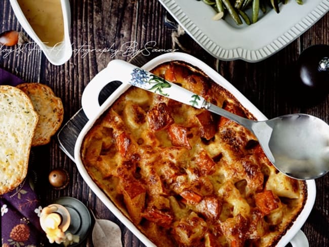 Gratin de potimarron au Comté