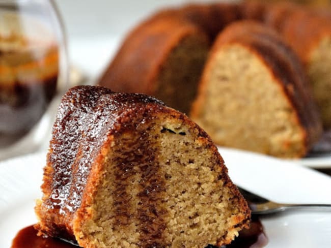 Cake à la banane, café et cardamome