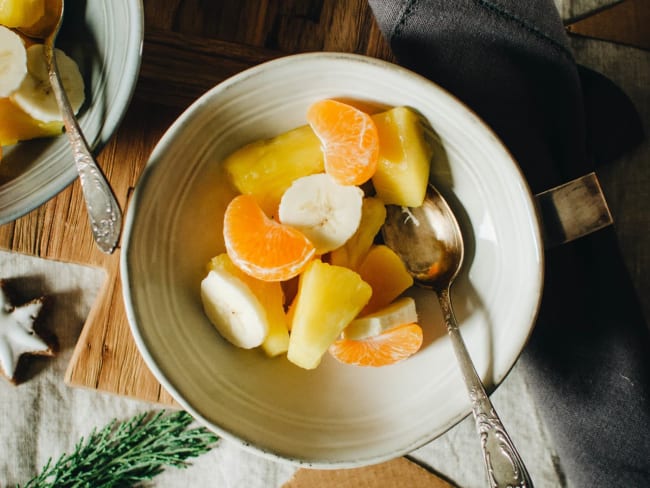 Salade de fruits de Noël