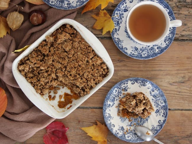 Crumble pumpkin pie