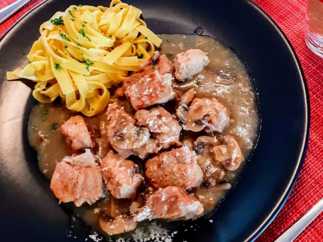 Mijoté de veau classique aux champignons