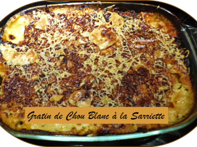 Gratin de chou à la sarriette