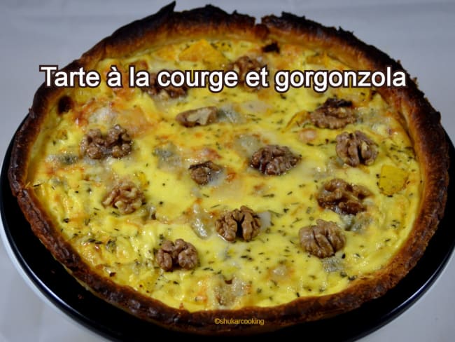 Tarte à la courge et gorgonzola