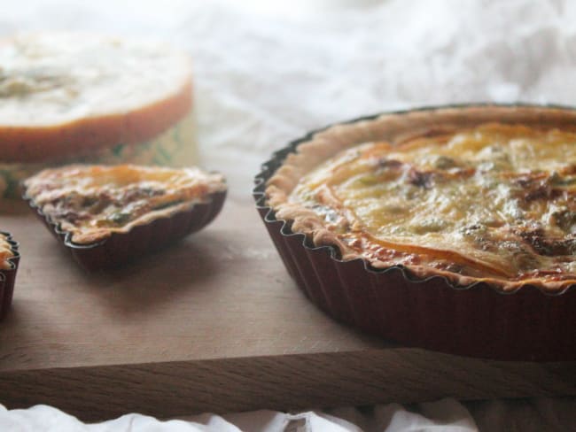 Quiche courgette petits pois