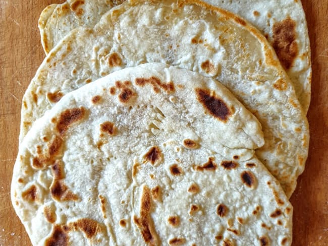 Piadina feuillettée au levain