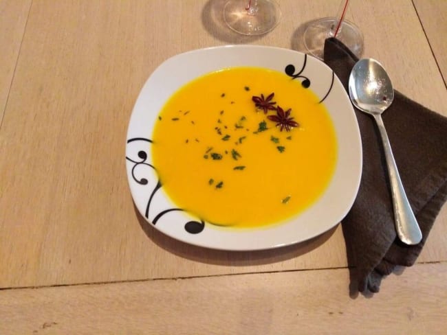 Velouté de potiron à l'anis étoilé