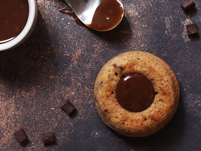 Financiers tigrés au gianduja