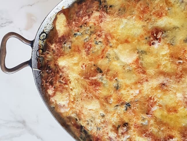 Gratin de blettes béchamel maître d'hôtel