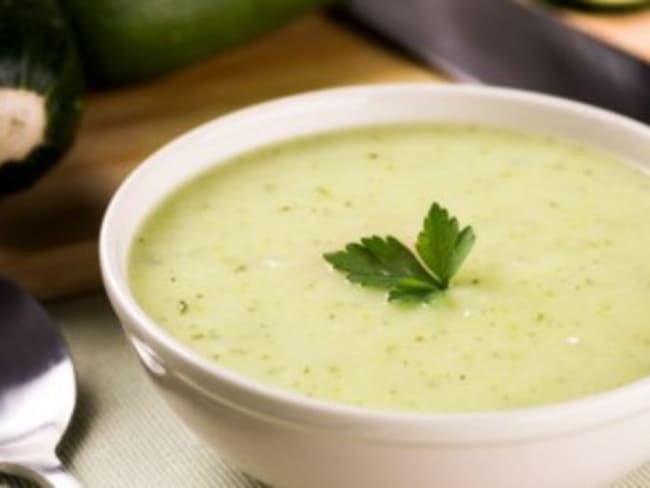 Soupe courgettes au fromage