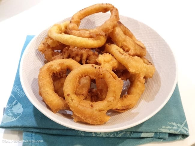 Onion rings sans gluten et sans lait