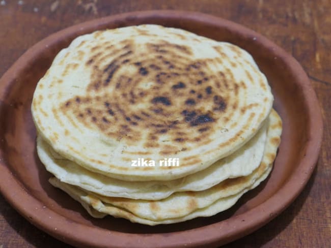 Galette de semoule farcie brousse maison