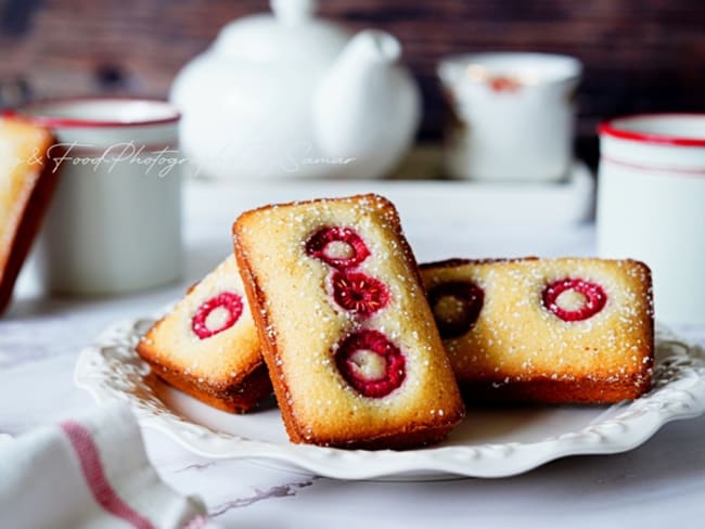 Financiers aux framboises