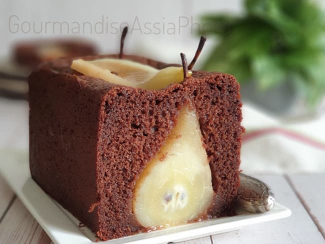 Cake moelleux au chocolat et poire