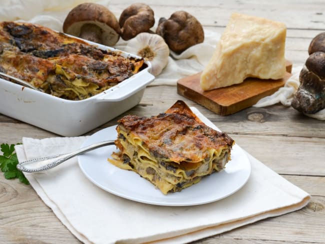 Lasagnes italiennes aux cèpes