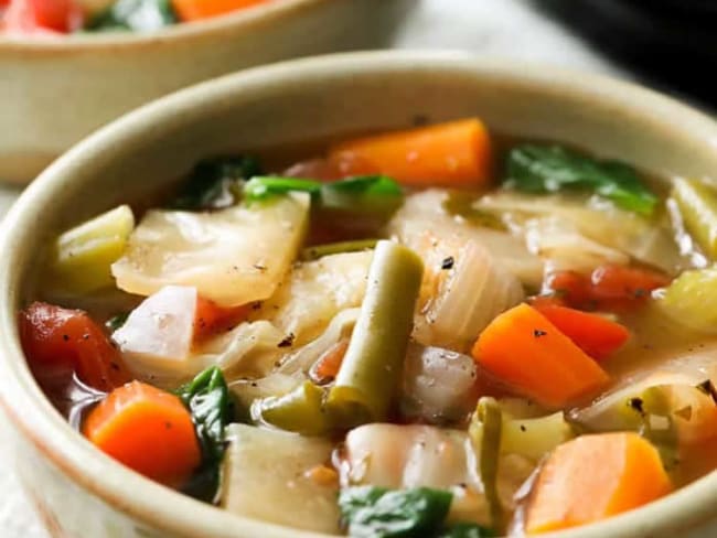 Soupe aux choux et légumes au cookeo