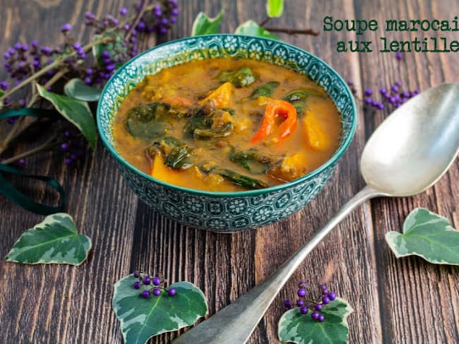 Soupe marocaine aux lentilles