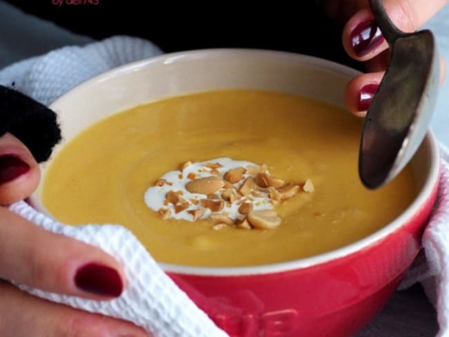 Velouté de Butternut, Cacahuète et Cardamome