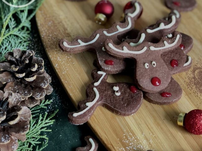 Sablés de Noël au chocolat