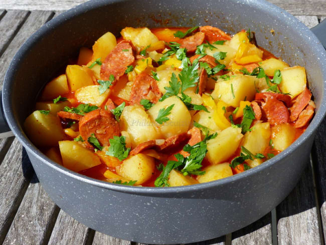 Patatas a la riojana  (pommes de terre à la riojana - Espagne)