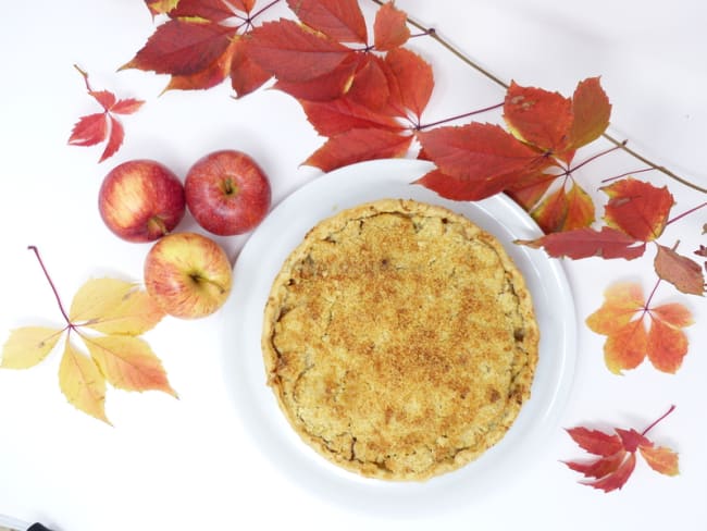 Tarte crumble aux pommes