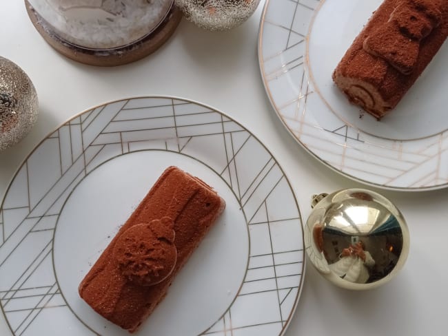 Bûches individuelles au chocolat au lait et croustillant au quinoa