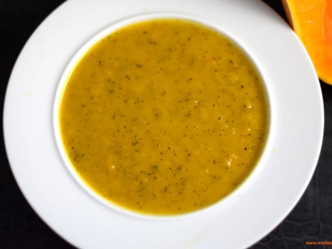 Soupe de butternut et carottes