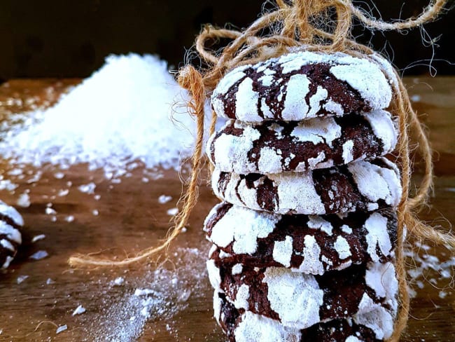 Crinkles cookies au chocolat : un beau cadeau gourmand pour les fêtes