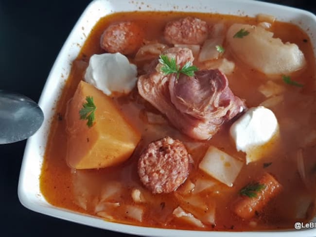 Soupe au chou sans pommes de terre