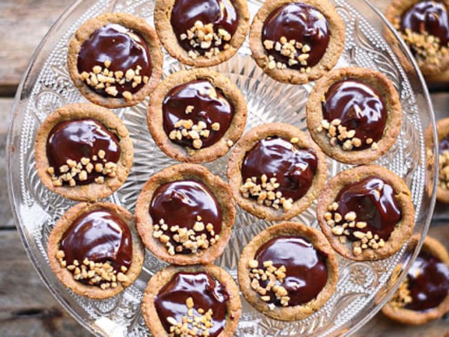 Mini tartes chocolat pain d'épice