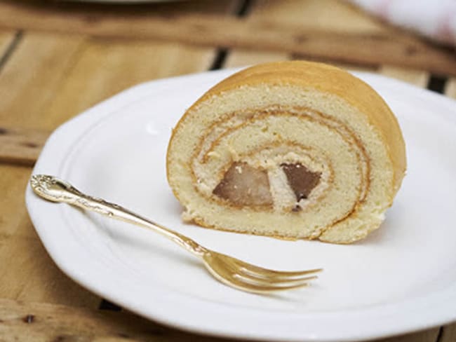 Bûche de Noël aux poires