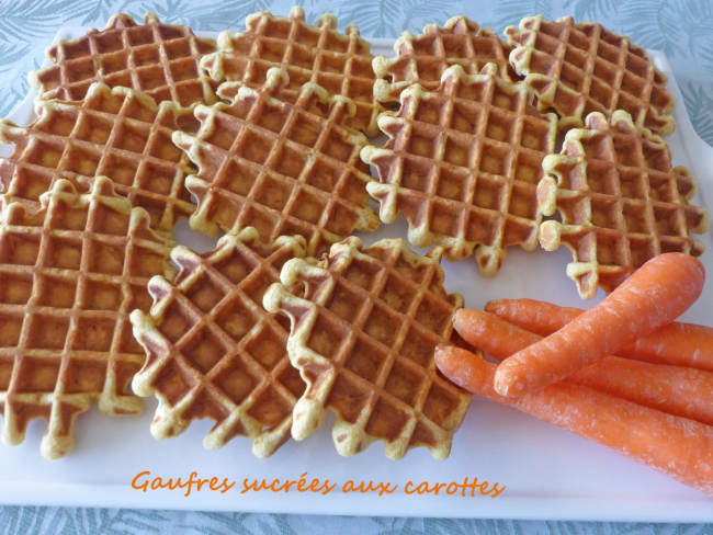 Gaufres sucrées aux carottes