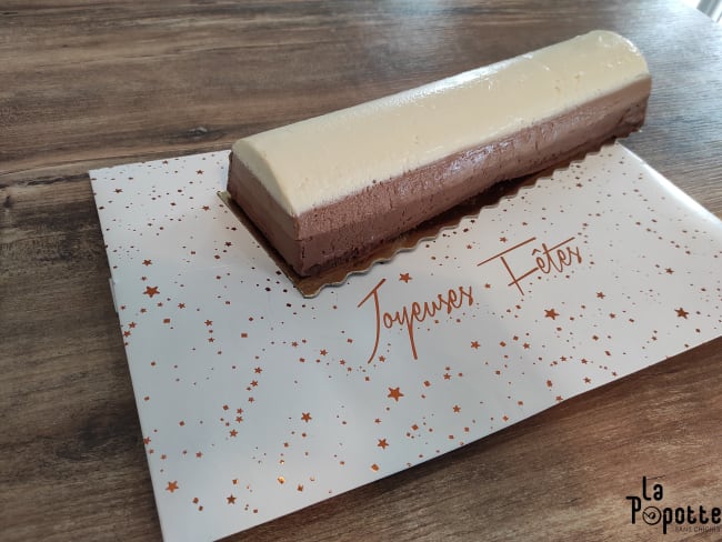 Bûche de noël aux 3 chocolats