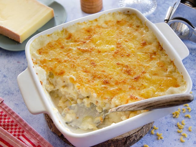 Gratin de coquillettes au comté